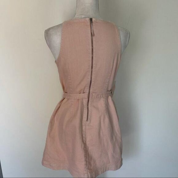 Anthropologie Holding Horses Regatta Wrap Dress Size 4P Pink Halter Style Cotton - Picture 10 of 12
